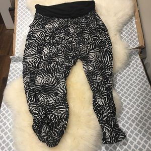 City Chic Zebra Print Beach Joggers Size 14